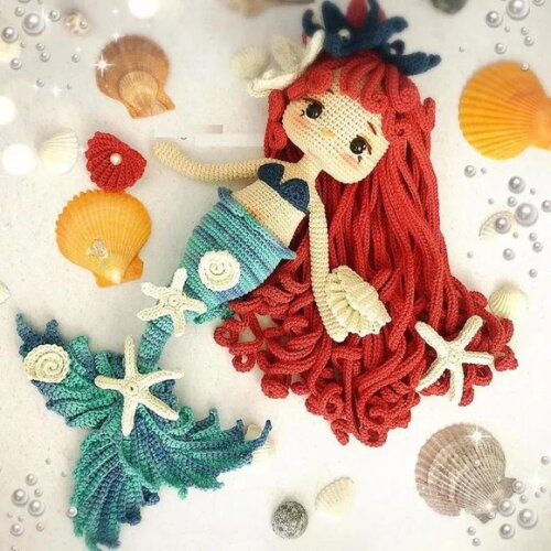 Receita Sereia Amigurumi