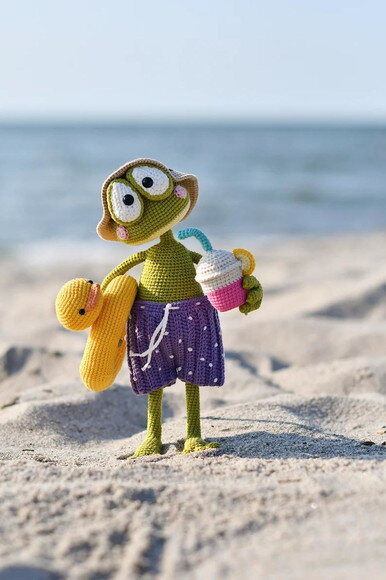Receita Sapo Verão Amigurumi