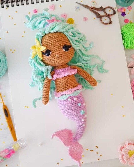 Receita Sereia Amigurumi