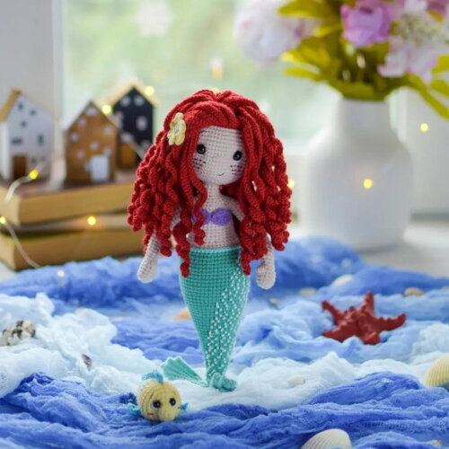 Receita Sereia Ariel Amigurumi