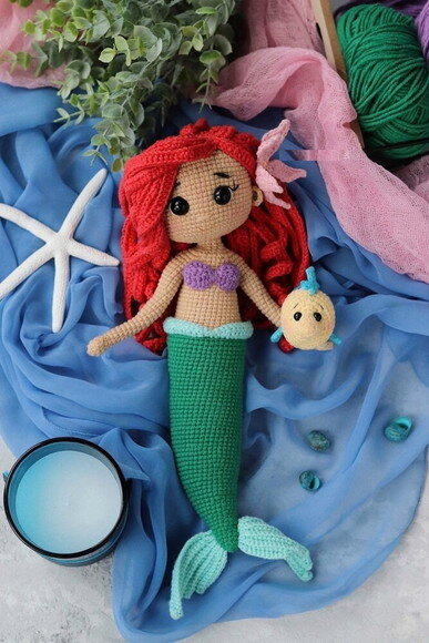 Receita Sereia Amigurumi