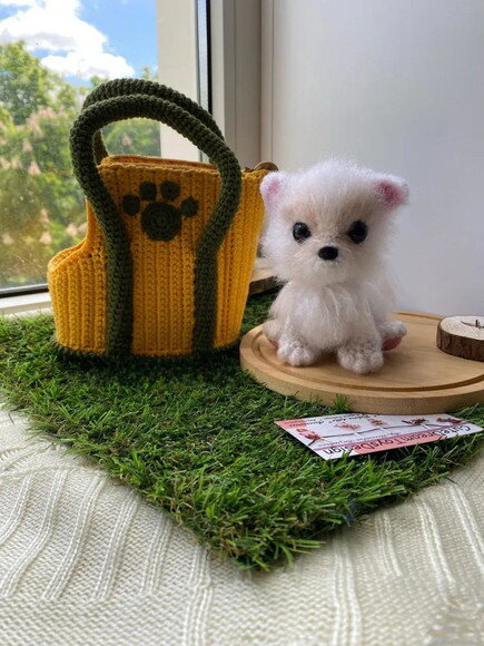 Receita Shihtzu na Bolsa Amigurumi