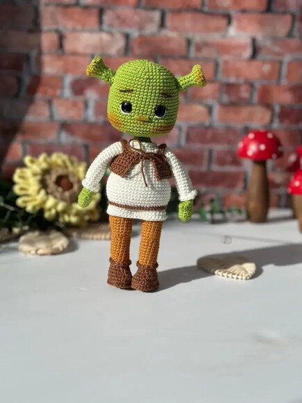 Receita Shrek Amigurumi