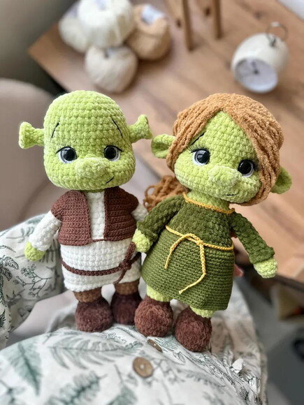 Receita Shrek Amigurumi
