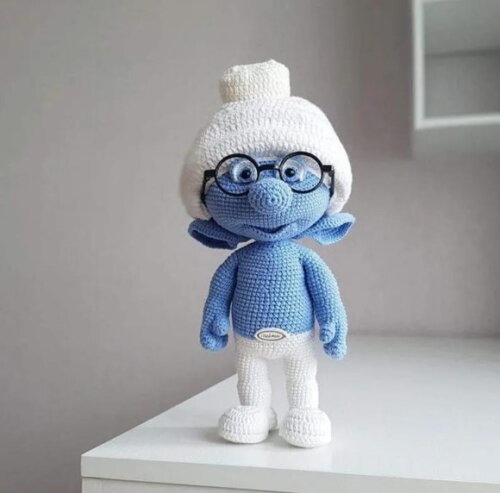 Receita Smurf Amigurumi