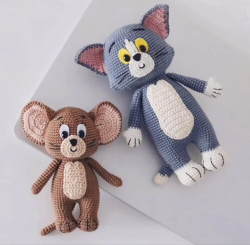 Receita Tom e Jerry Amigurumi