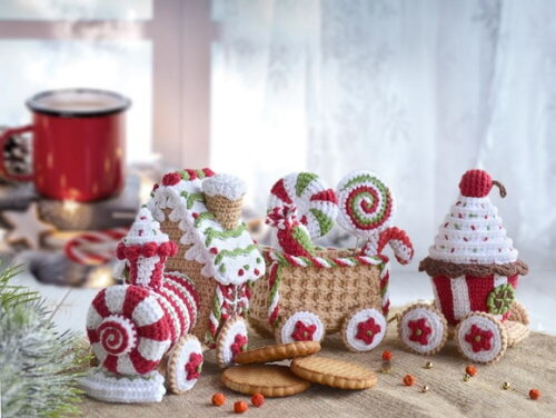 Receita Trem de Natal Amigurumi