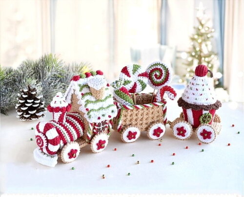 Receita Tremzinho de Natal Amigurumi