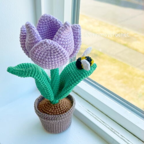 Receita Tulipa Amigurumi