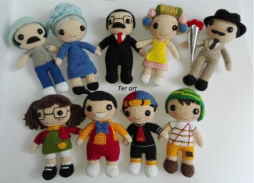 Receita Turma do Chaves Amigurumi