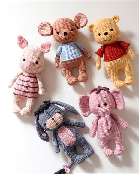 Receita Turma Pooh Amigurumi
