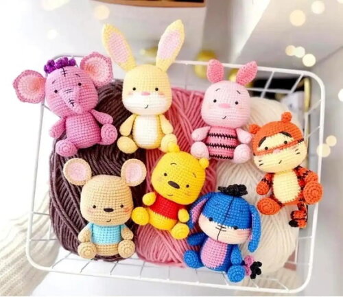 Receita Turma Pooh Amigurumi