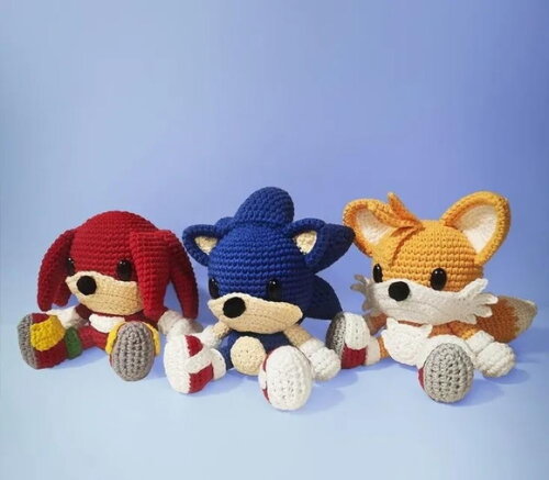 Receita Turma Sonic Amigurumi