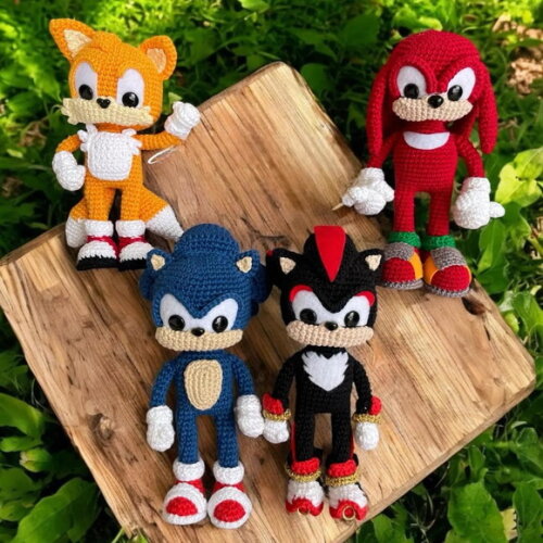 Receita Turma Sonic Amigurumi