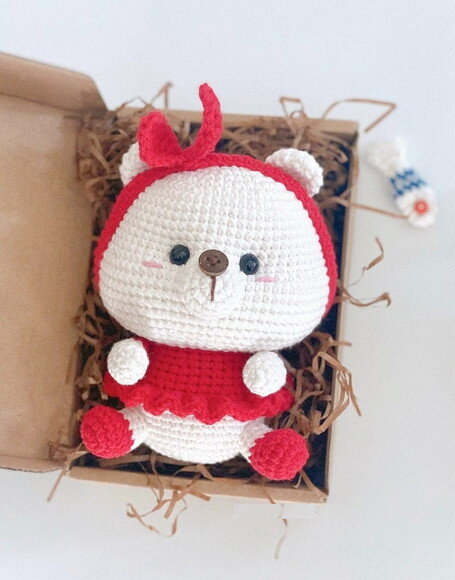 Receita Ursinha Amigurumi