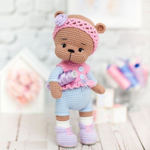 Receita Ursinha Amigurumi