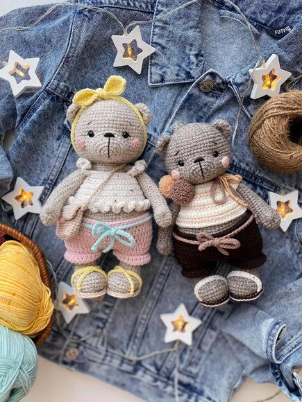 Receita Ursinhos Amigurumi