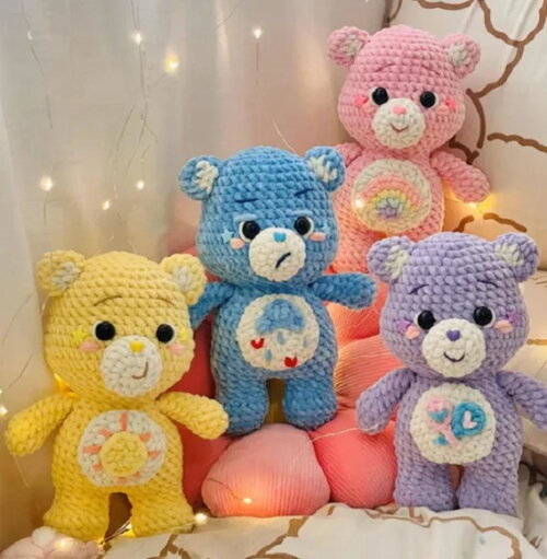 Receita Ursinhos Carinhosos Amigurumi