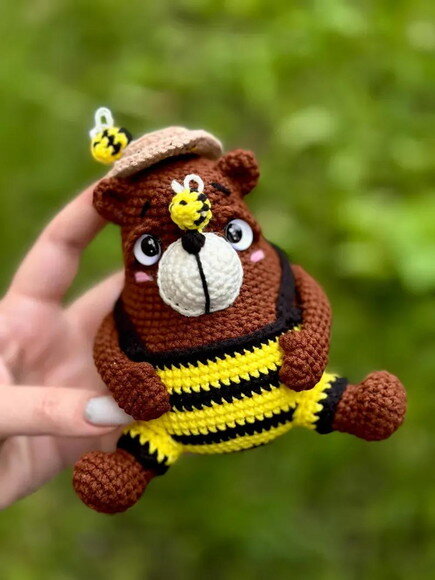 Receita Urso Abelha Amigurumi