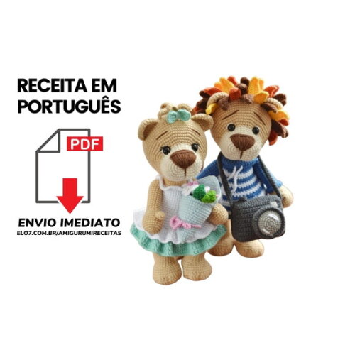 Receita Urso amigurumi