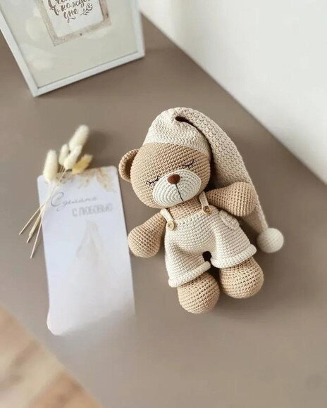 Receita Urso Dorminhoco Amigurumi