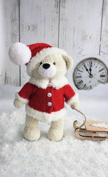 Receita Urso Natal Amigurumi