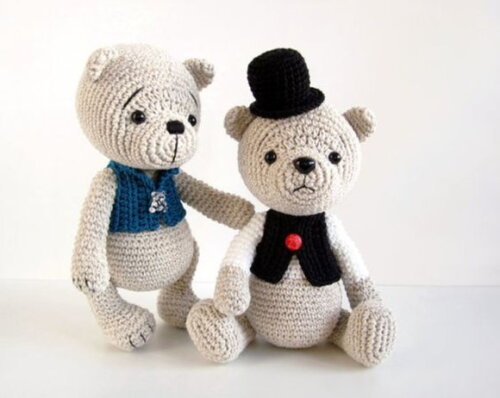 Receita Urso Polar Amigurumi