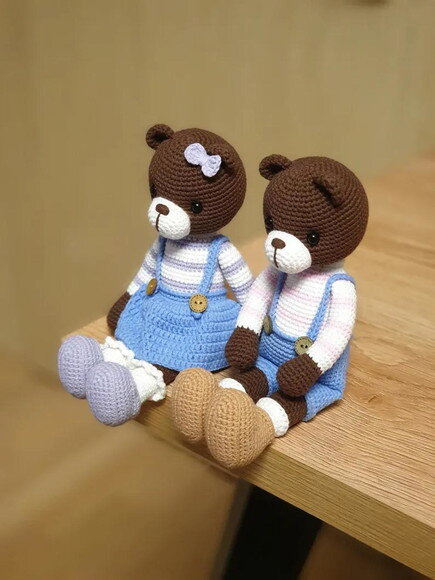 Receita Ursos Amigurumi