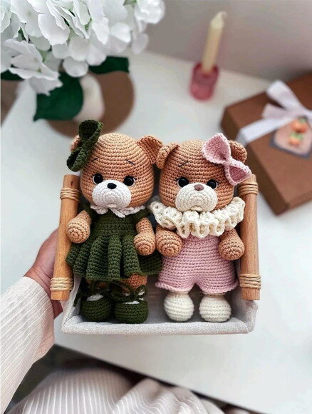Receita Ursos Amigurumi