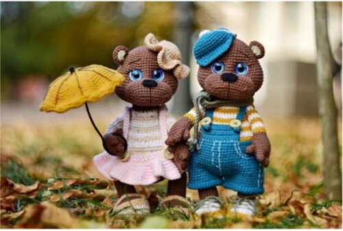 Receita Ursos Amigurumi
