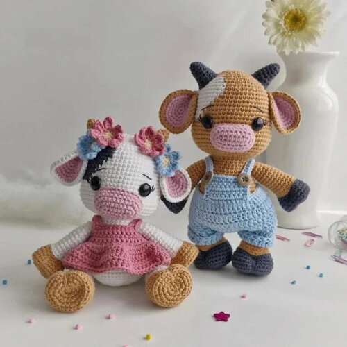 Receita Vaca e Boi Amigurumi