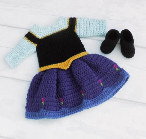 Receita Vestido Anna Amigurumi