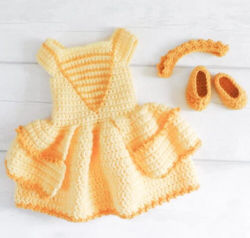 Receita Vestido Bella Amigurumi