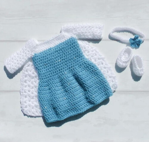 Receita Vestido Elsa Amigurumi