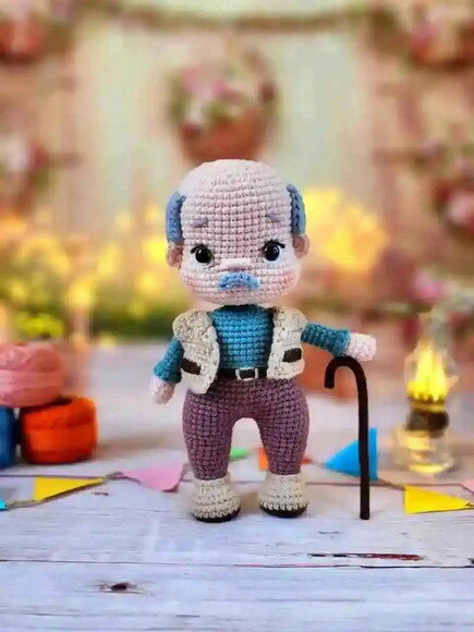 Receita Vovô Amigurumi