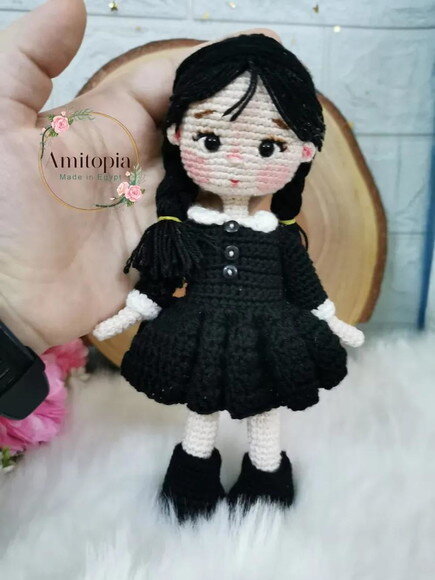 Receita Wandinha Amigurumi