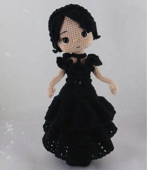 Receita Wandinha Amigurumi