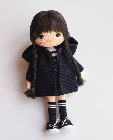 Receita Wandinha Amigurumi