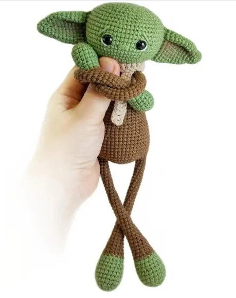 Receita Yoda Amigurumi