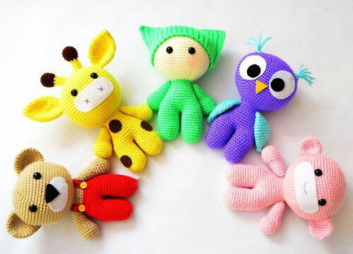Receitas 5 bichinhos amigurumi