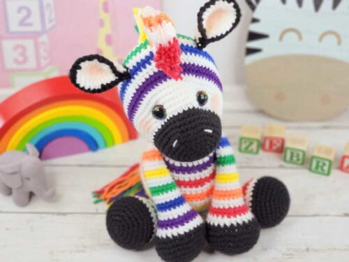 Receita Zebra Amigurumi