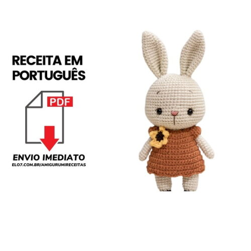 Receitas em PDF - Coelho Amigurumi