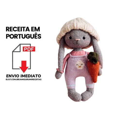 Receitas em PDF - Coelha Amigurumi