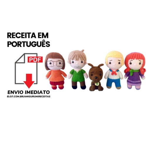 Receitas em PDF - Turma Scooby Doo Amigurumi