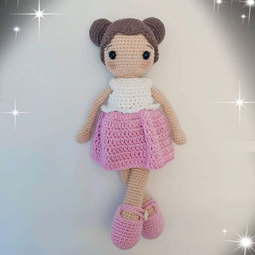 Receitas em PDF- Boneca Amigurumi