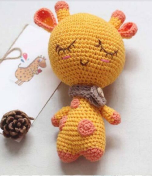 Receitas em PDF- Girafa Amigurumi