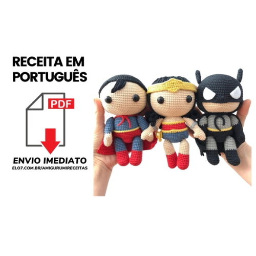 Receitas Super Herois Amigurumi