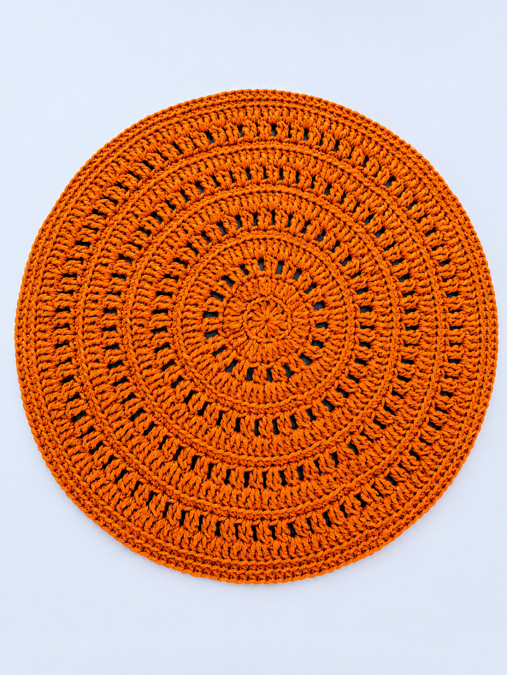 Sousplat Turim Laranja Crochê
