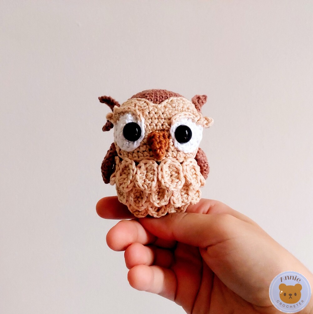 Coruja de Crochê Amigurumi de Animais