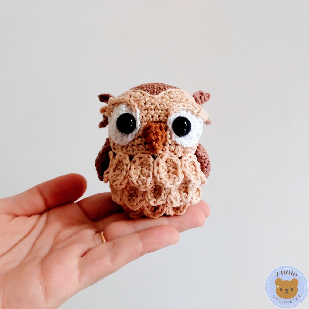 Coruja de Crochê Amigurumi de Animais